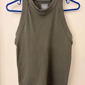 Athleta Sage Green Ribbed Tank Top